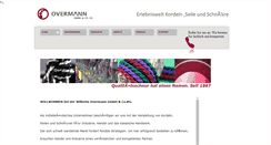 Desktop Screenshot of overmann-gmbh.de